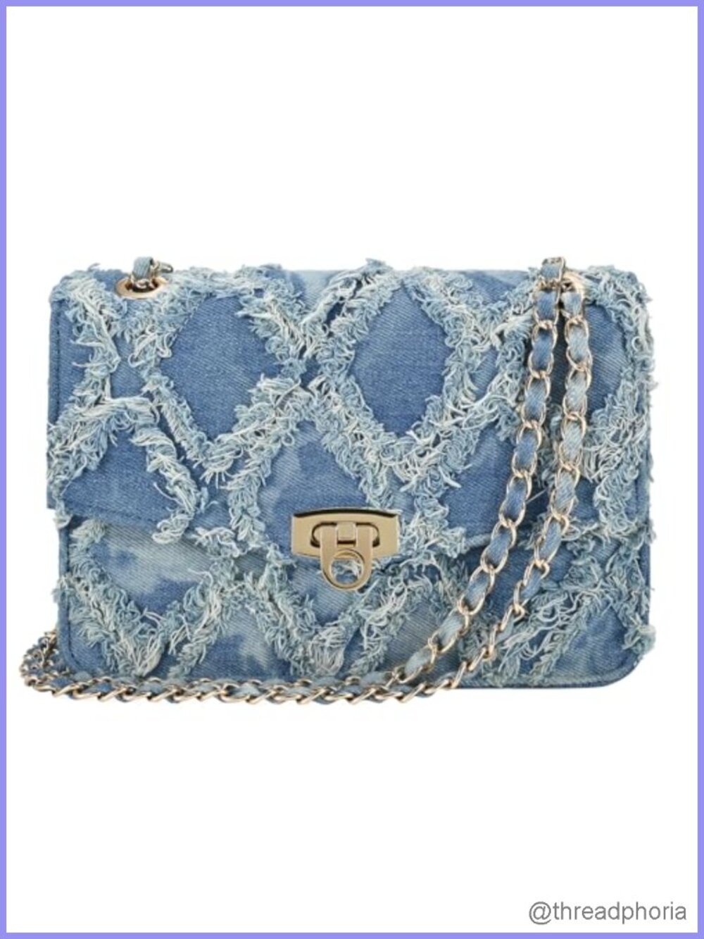 Quilted Medium Shoulder Crossbody Bag with Chain Strap